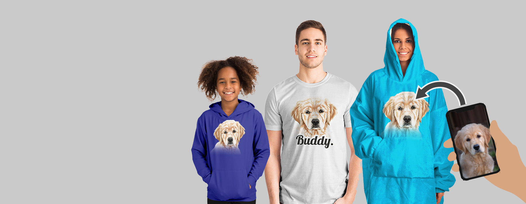 Personalised Hooded Blankets! Australia’s PET FACE Snug Hoodie FACEswag