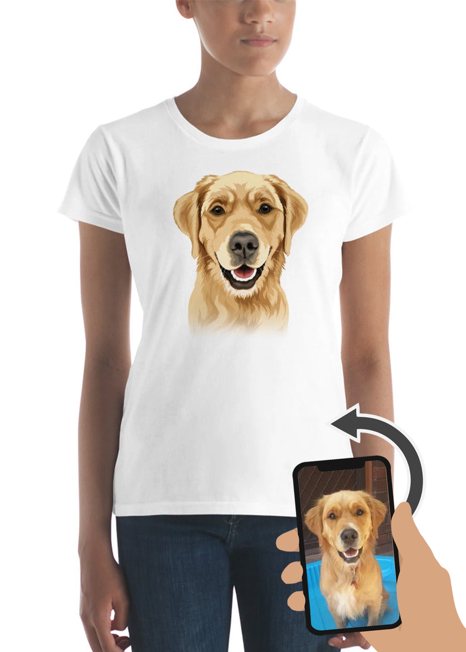 Dog shirt with outlet human face